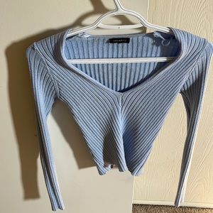 V sweater top